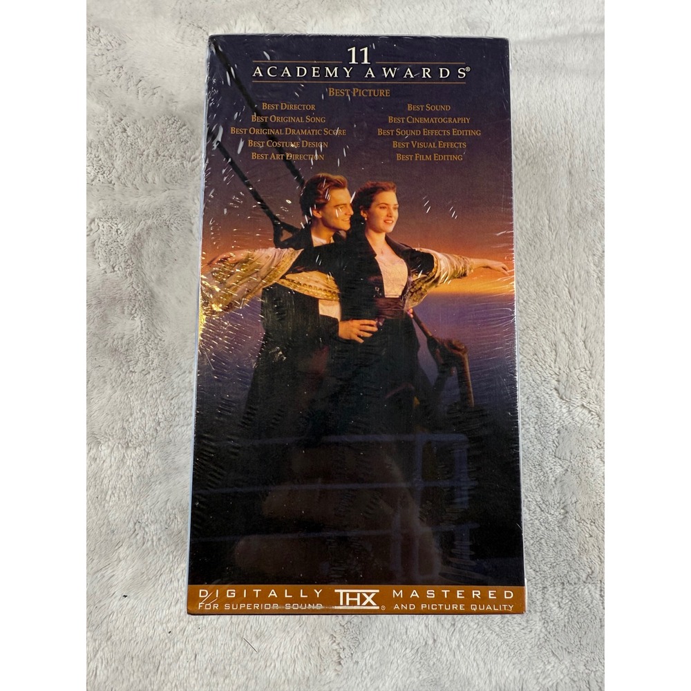 Titanic VHS Movie Two-Tape Set 11 Academy Awards Winner Sealed Collectible - Picture 2 of 6